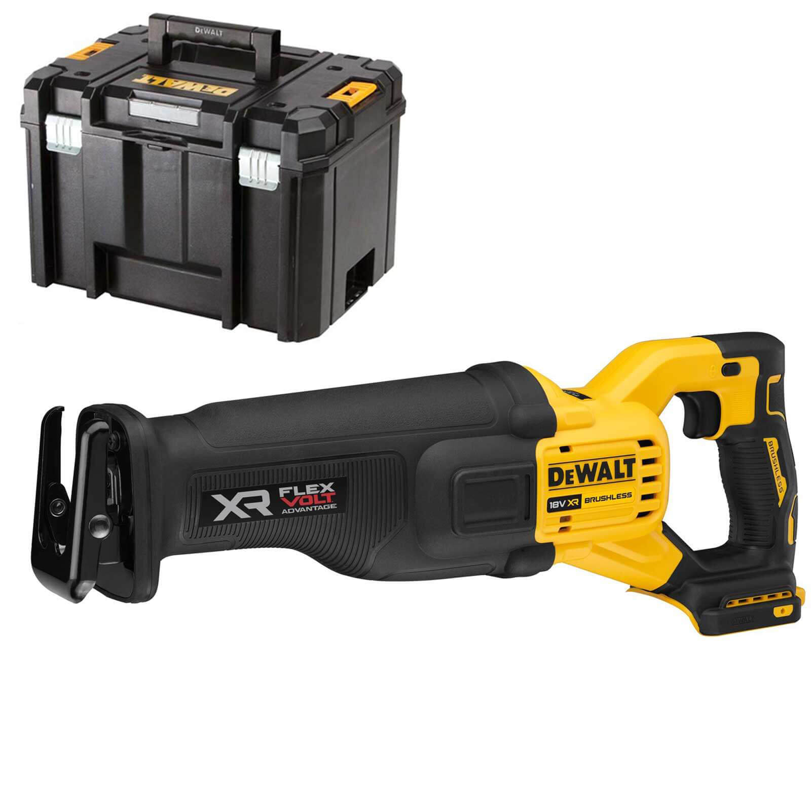 Image of DeWalt DCS386 18v XR Cordless Brushless FLEXVOLT High Power Reciprocating Saw No Batteries No Charger Case