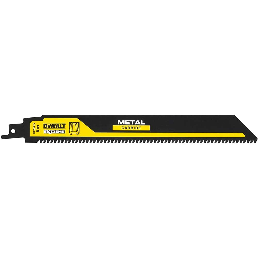 Image of DeWalt Demolition Carbide Reciprocating Sabre Saw Blades Metal 230mm Pack of 1