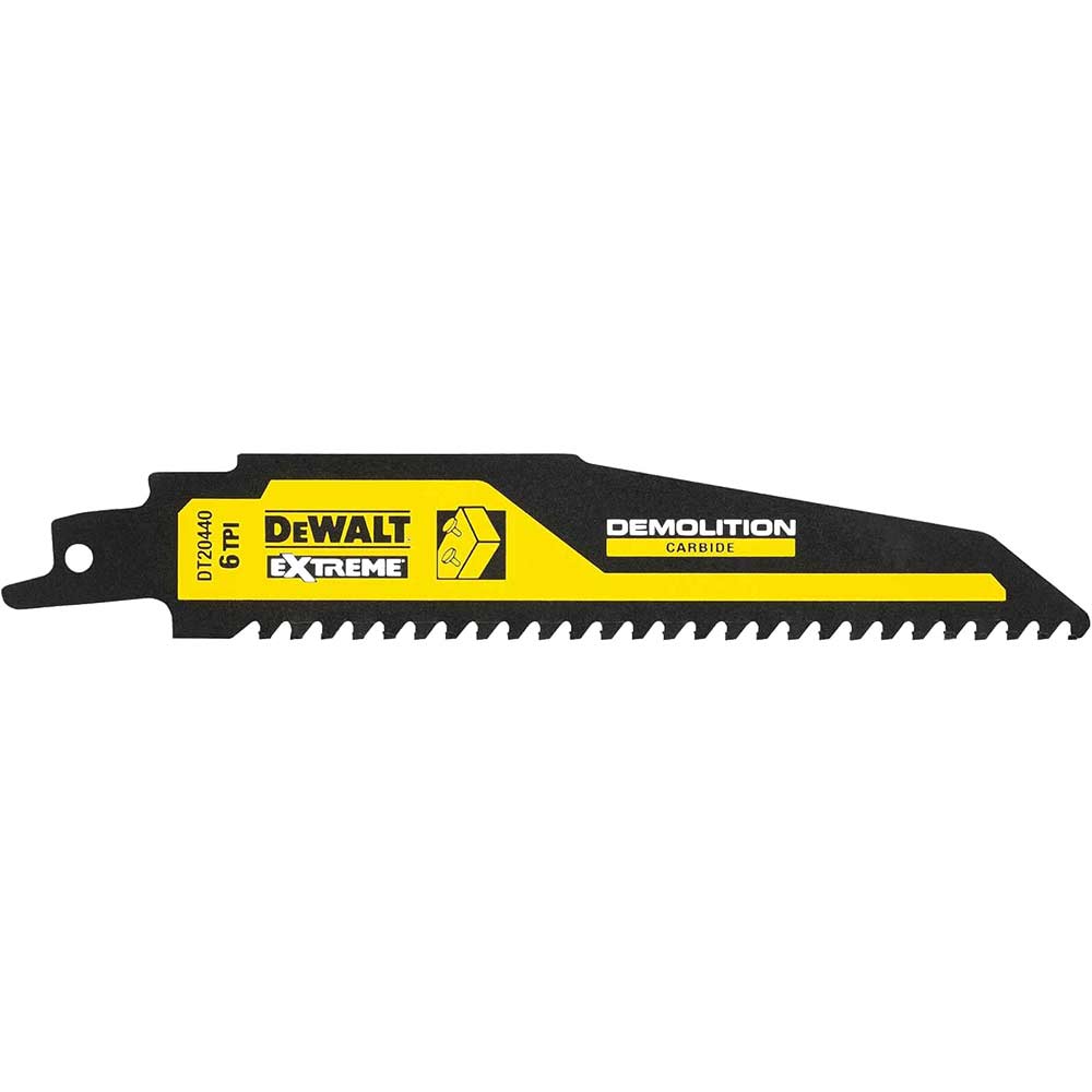 Photos - Power Tool Accessory DeWALT Demolition Carbide Reciprocating Sabre Saw Blades Wood Nails 152mm 