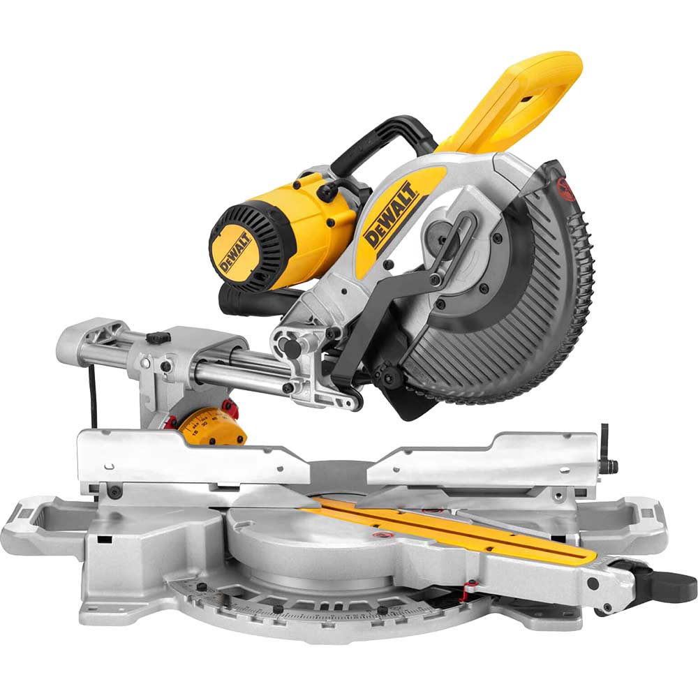 DeWalt DWS727 Double Bevel Sliding Mitre Saw 250mm 240v