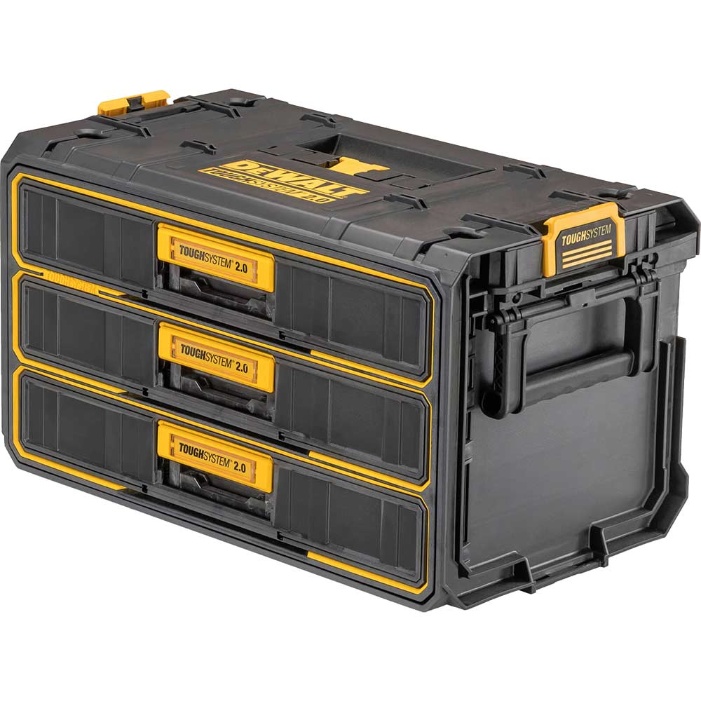 Image of DeWalt Toughsystem V2 3 Drawer Tool Case