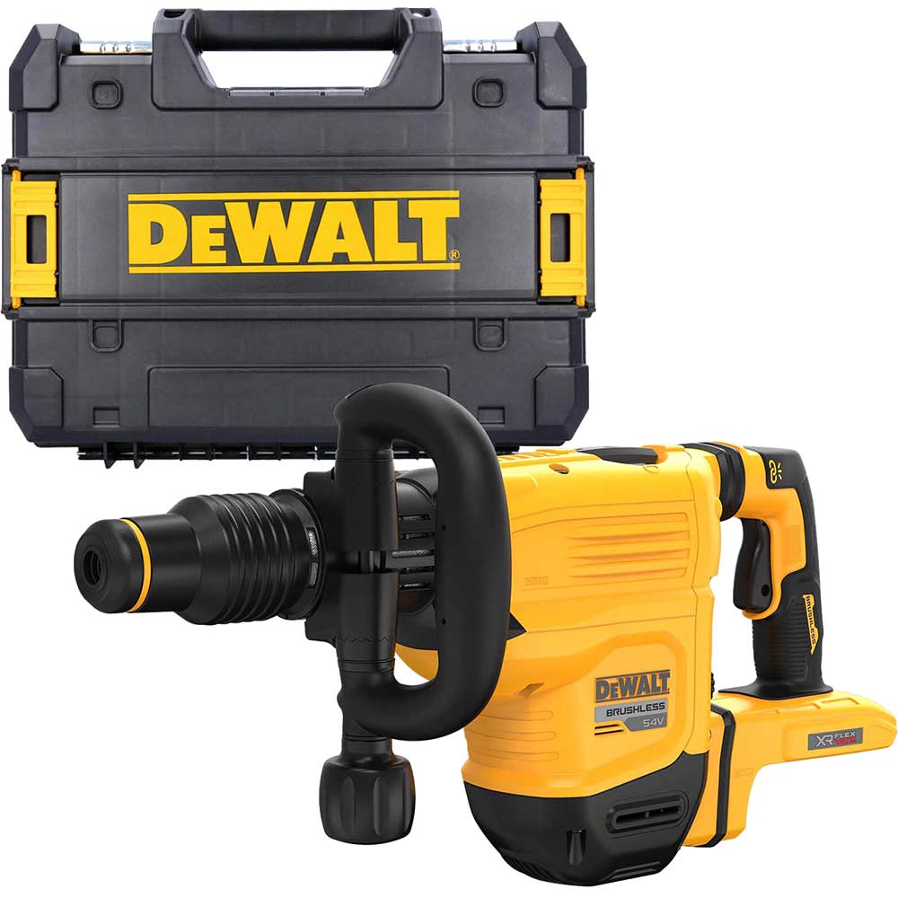 Image of DeWalt DCH832 54v XR Cordless Flexvolt SDS Max Dedicated Chipping Hammer No Batteries No Charger Case