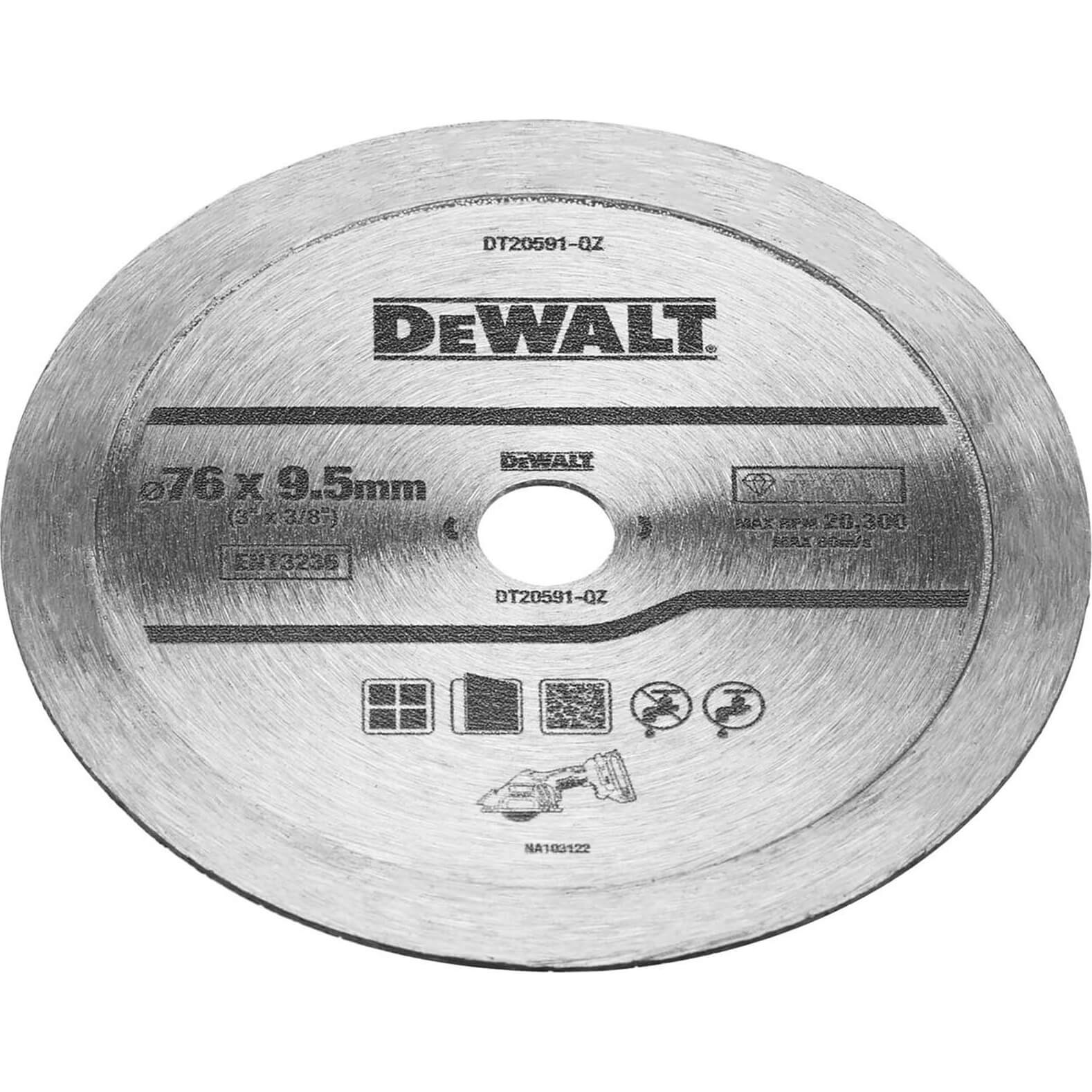 Image of DeWalt Diamond Continous Tile Blade for DCS438 76mm