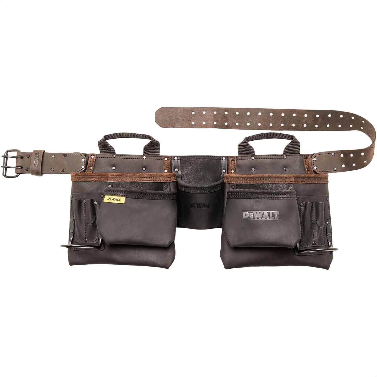 Image of DeWalt Pro 11 Pocket Leather Tool Belt Set