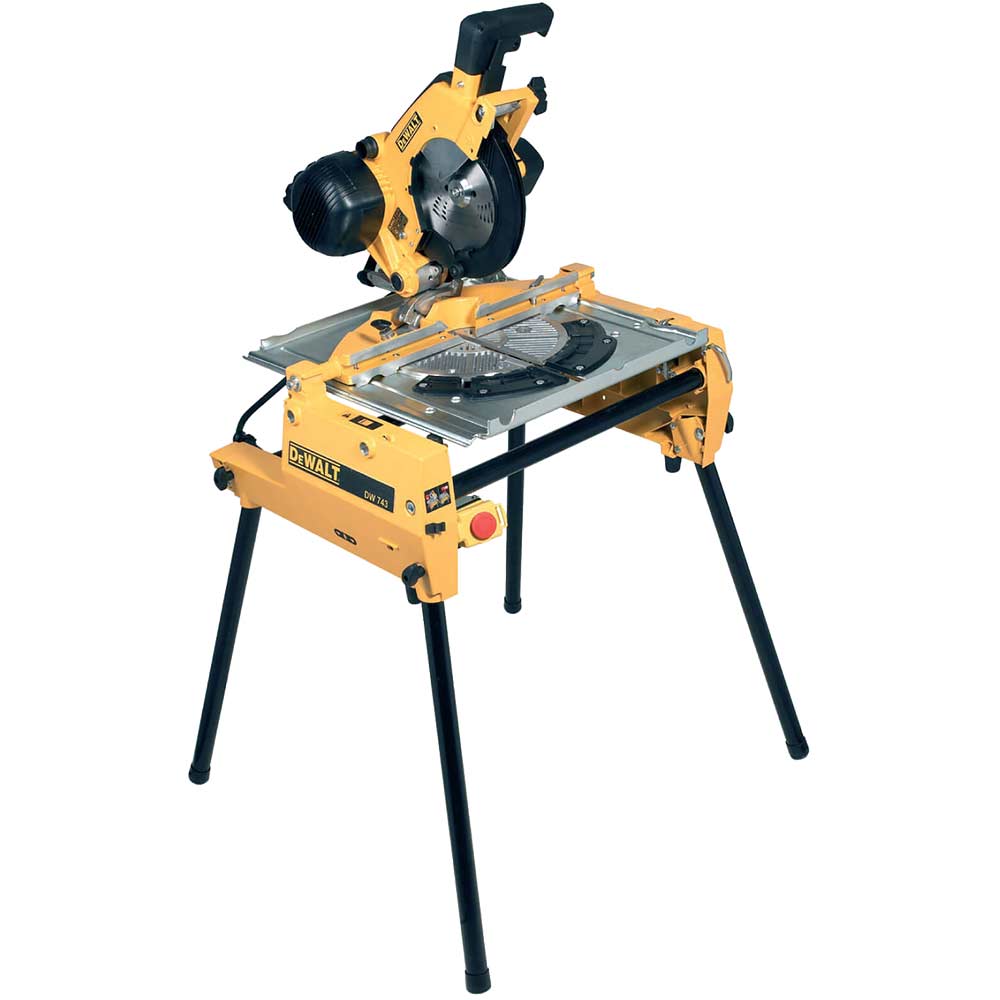 Image of DeWalt DW743N Flip Over Combination Saw 110v