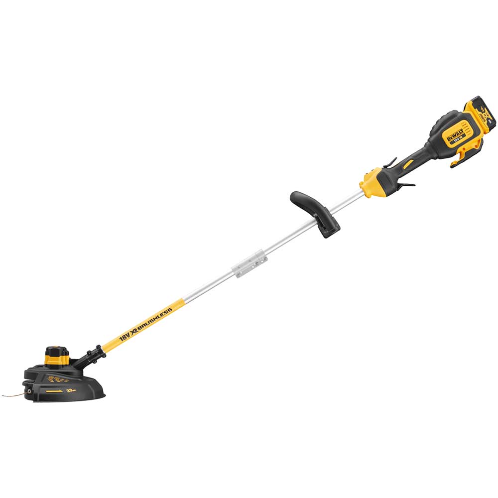 Image of DeWalt DCM561S 18v XR Cordless Split Shaft Brushless Grass Trimmer 330mm 1 x 5ah Li-ion Charger