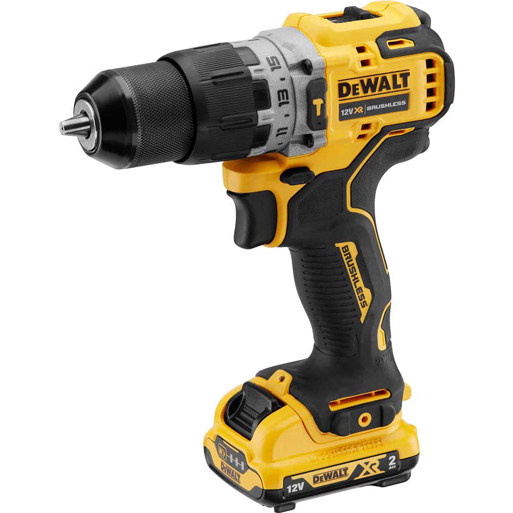 DeWalt DCD706D2 12v XR Compact Cordless Brushless Hammer Drill 2 x 2ah Li-ion Charger Case