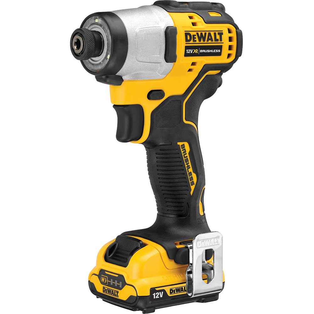 DeWalt DCF801D2 12v XR Cordless Brushless Compact Impact Driver 2 x 2ah Li-ion Battery Charger Case