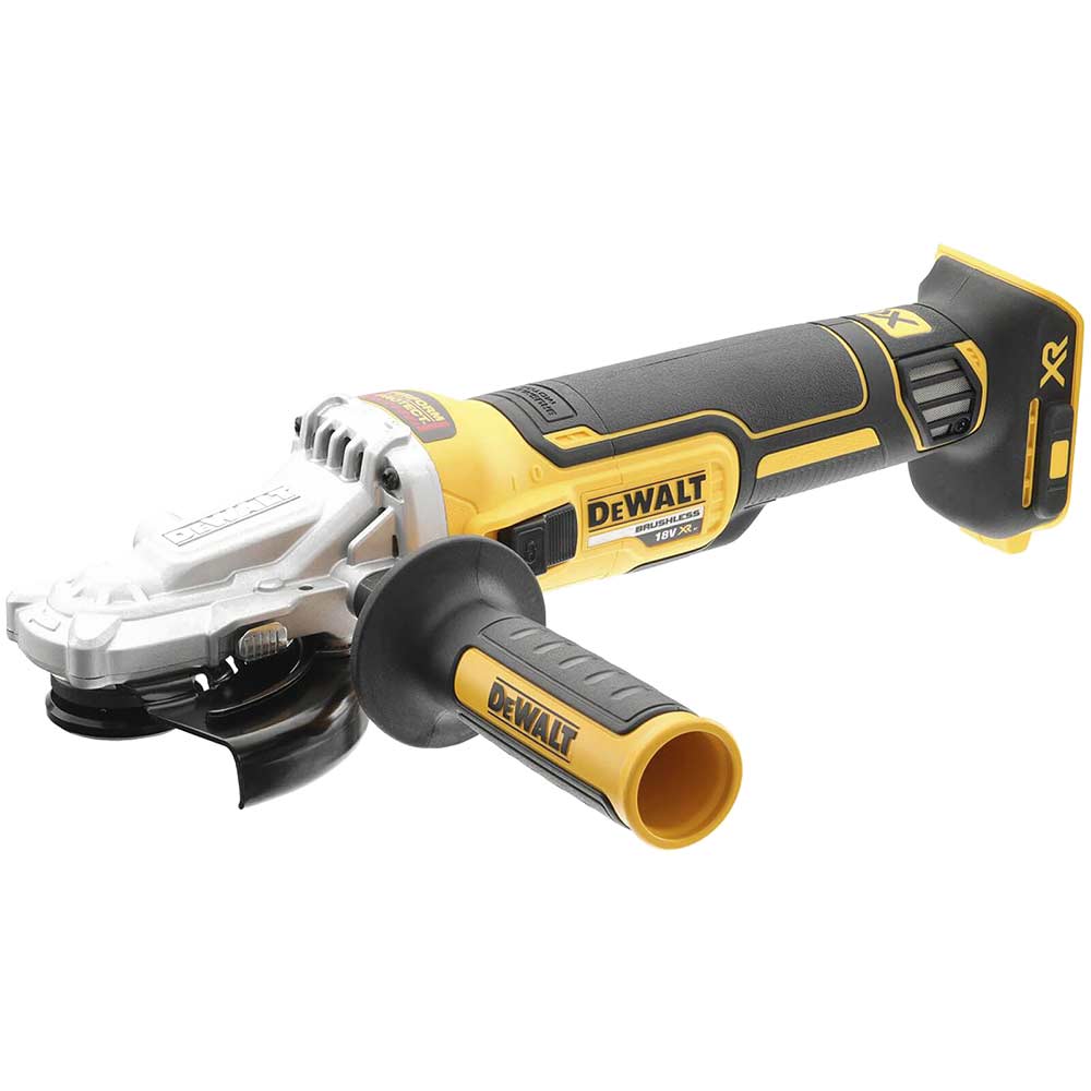 DeWalt DCG405FN 18v XR Cordless Brushless Flathead Angle Grinder 125mm No Batteries No Charger No Case