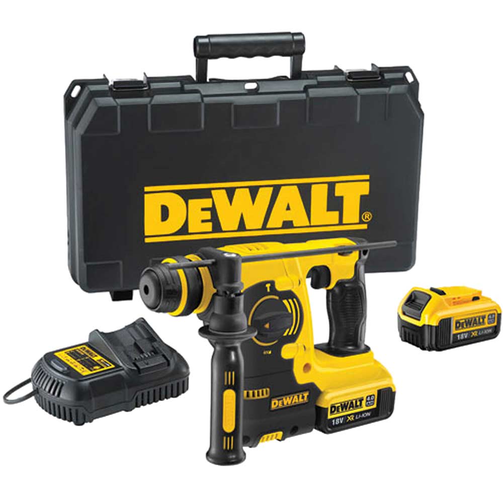 DeWalt DCH253 18v XR Cordless SDS Plus Hammer Drill 2 x 4ah Li-ion Charger Case