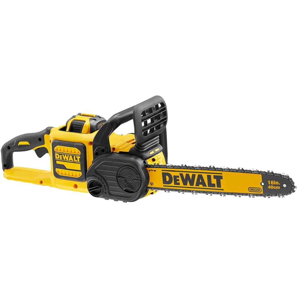 Image of DeWalt DCM575 54v XR Cordless Brushless FLEXVOLT Chain Saw 400mm 1 x 9ah Li-ion Charger No Case