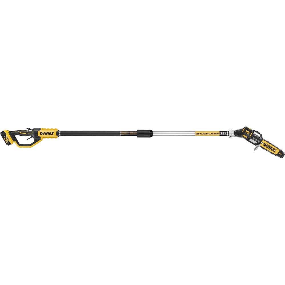 Image of DeWalt DCMPS567 18v XR Cordless Brushless Pole Chain Saw 200mm 1 x 5ah Li-ion Charger