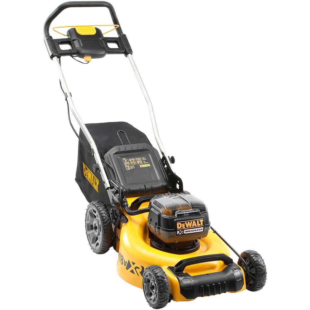 Image of DeWalt DCMW564 Twin 18v XR Cordless Brushless Lawnmower 480mm No Batteries No Charger