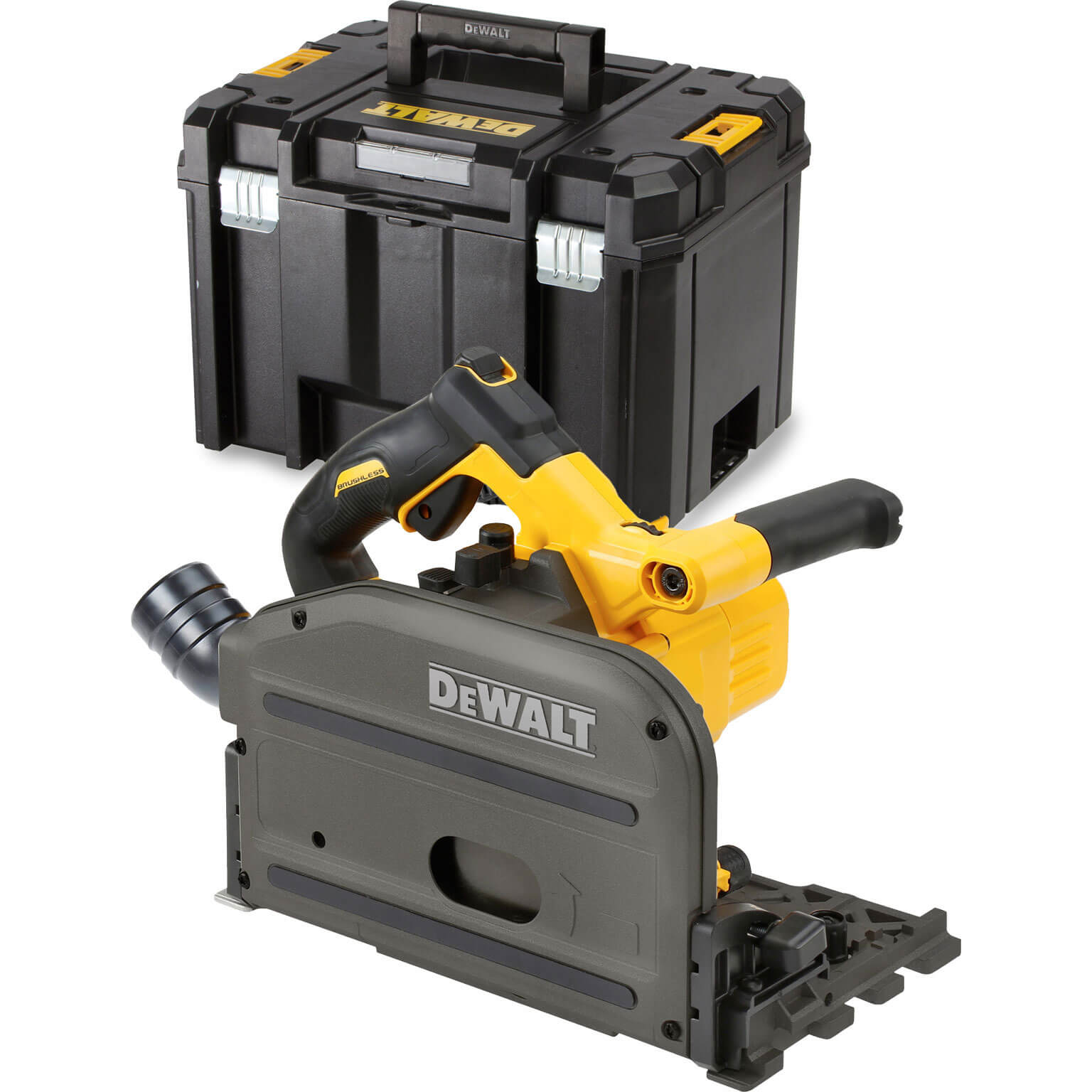 Image of DeWalt DCS520 54v XR Cordless Brushless FLEXVOLT Plunge Saw 165mm No Batteries No Charger Case