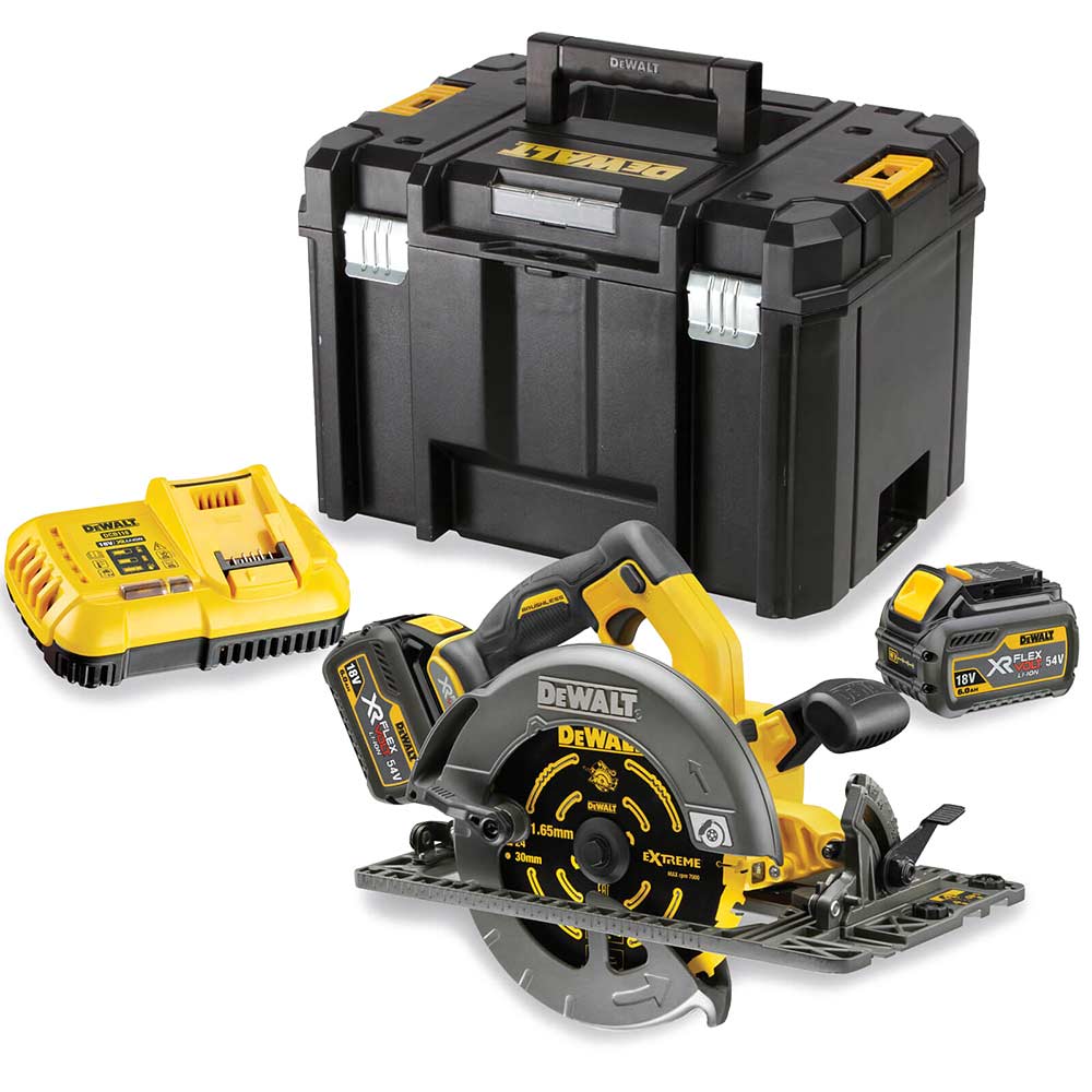 Dewalt Dcs576 54V Xr Cordless Flexvolt Circular Saw 190Mm 2 X 6Ah Li