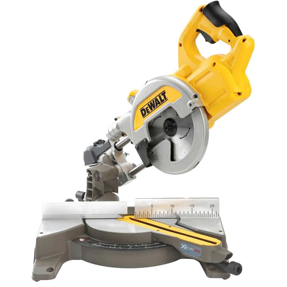 Image of DeWalt DCS777 54v XR Cordless FLEXVOLT Mitre Saw 216mm No Batteries No Charger No Case