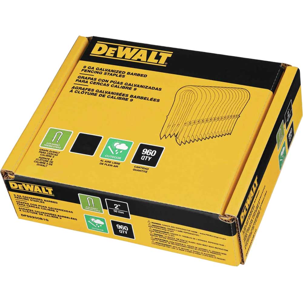 Photos - Staples DeWALT Galvanised  for DCFS950 Fencing Stapler 45mm Box of 960 DFS9 