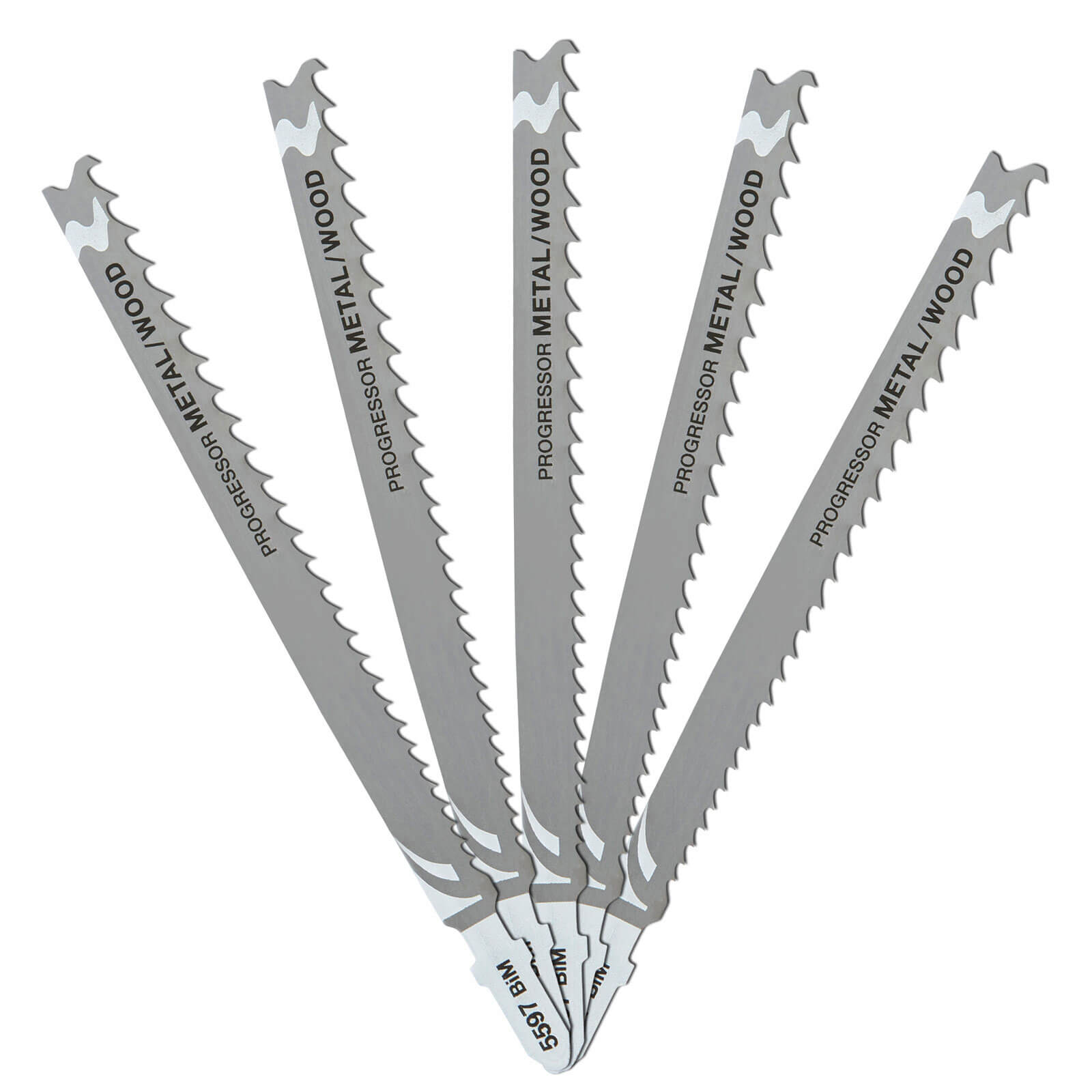 Image of DeWalt T345XF HCS Progressor Tooth Jigsaw Blades Pack of 5