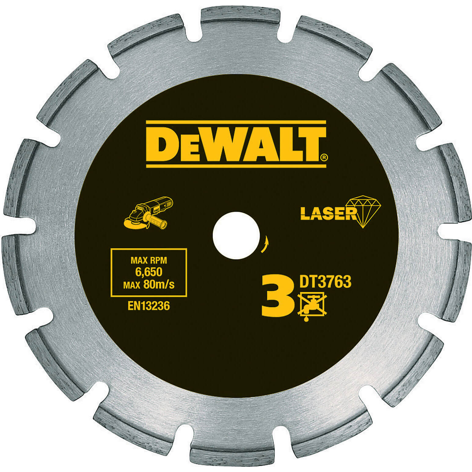 Image of DeWalt Laser Welded Diamond Cutting Discs 125mm