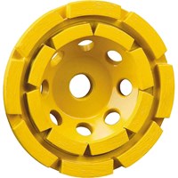 DeWalt 125mm Double Row Diamond Cup Grinding Disc DeWalt 125mm Double Row Diamond Cup Grinding Disc