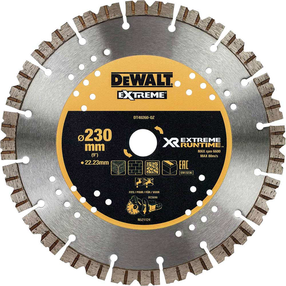 Image of DeWalt Extreme Runtime Diamond Blade For FlexVolt DCS690 Saw 230mm