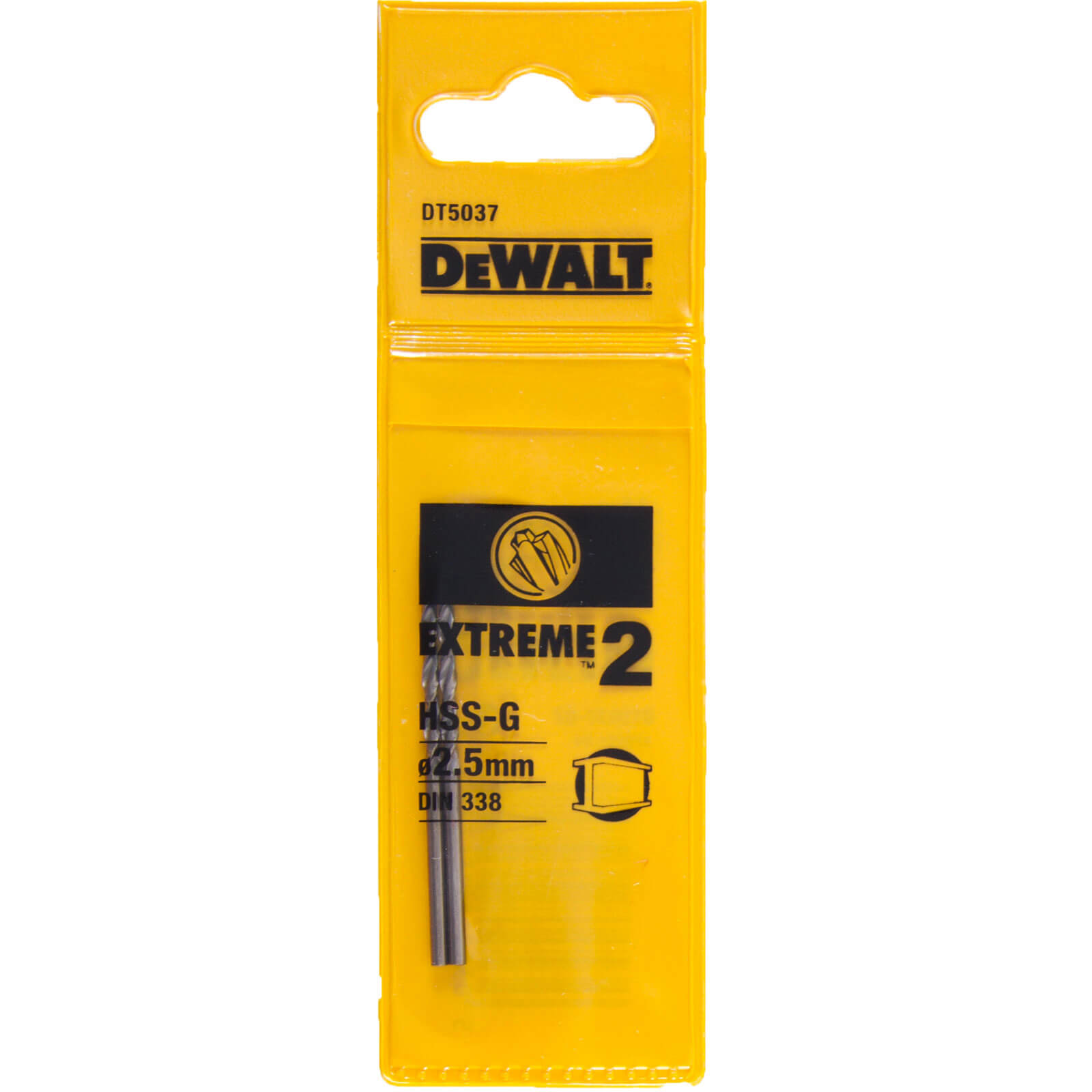 Image of DeWalt Extreme 2 Metal Drill Bit 2.5mm Pack of 2