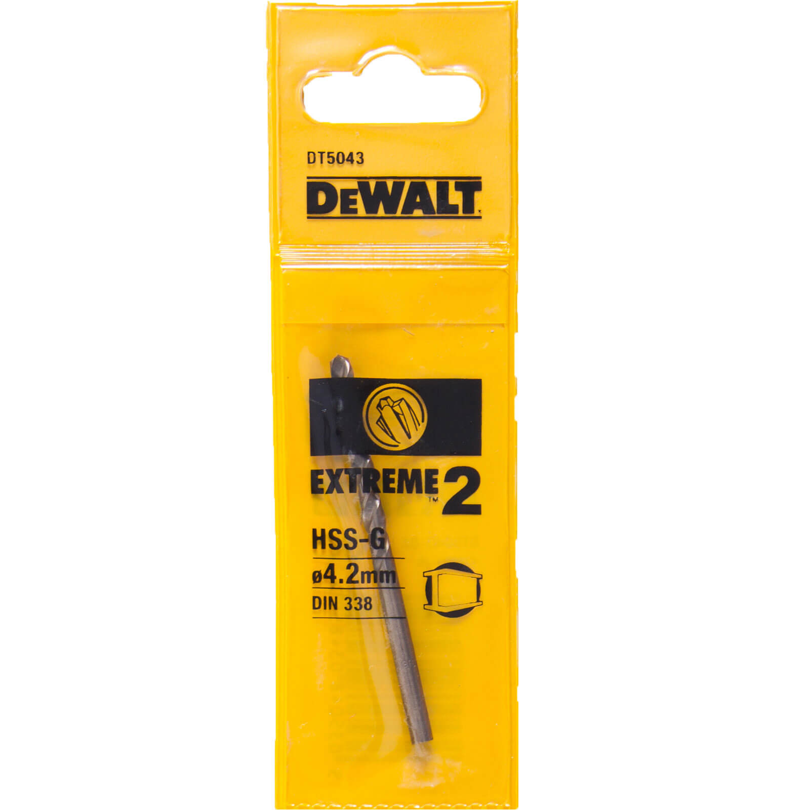 Image of DeWalt Extreme 2 Metal Drill Bit 4.2mm Pack of 1