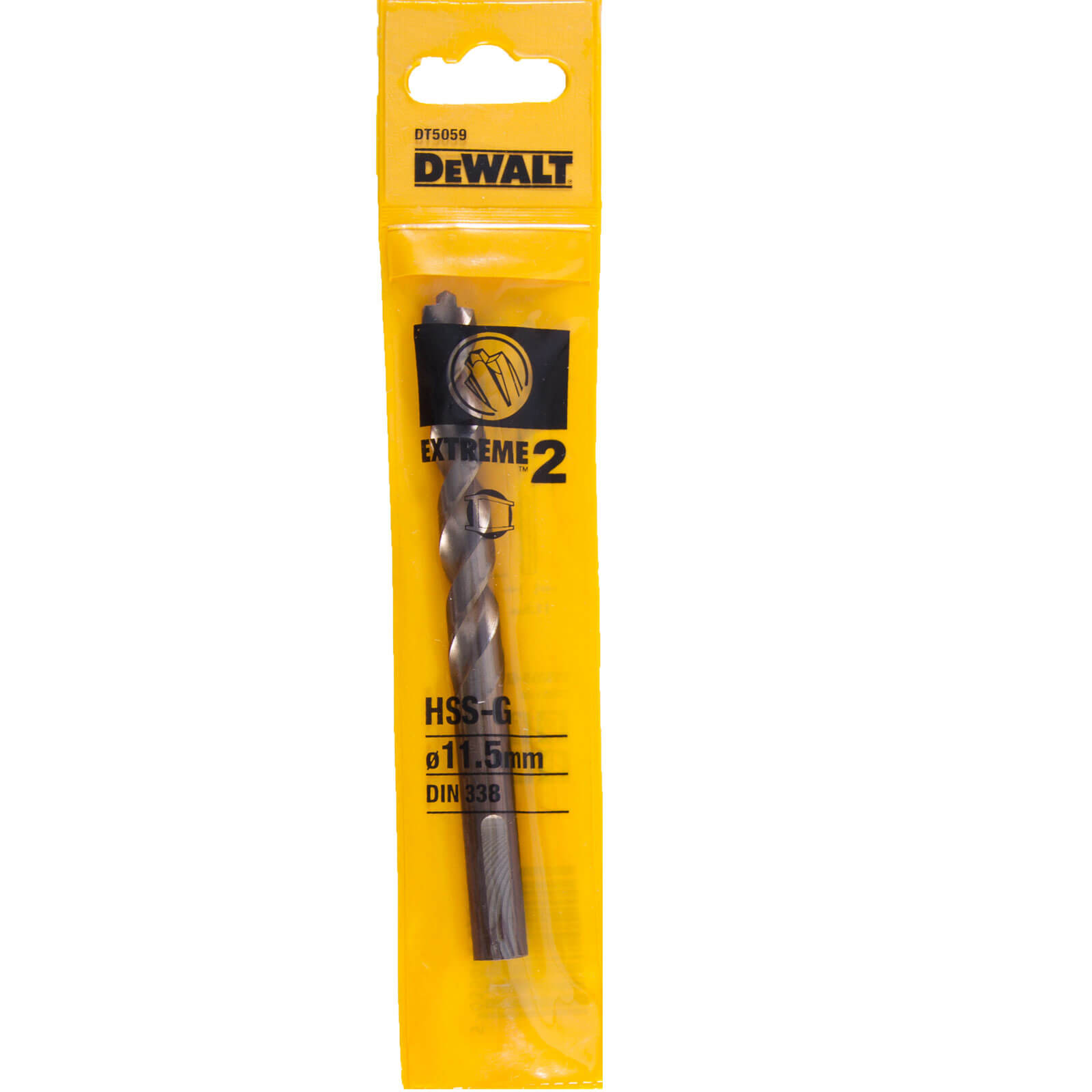 Image of DeWalt Extreme 2 Metal Drill Bit 11.5mm Pack of 1