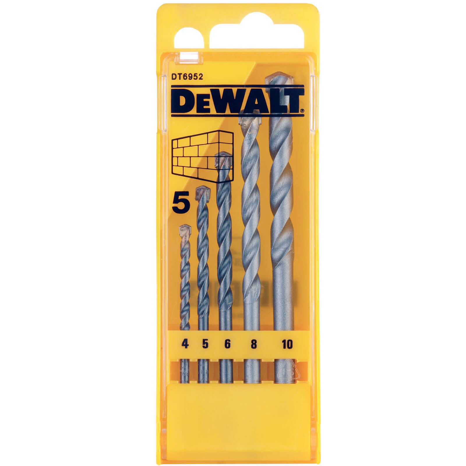 Image of DeWalt 5 Piece Masonry Drill Set