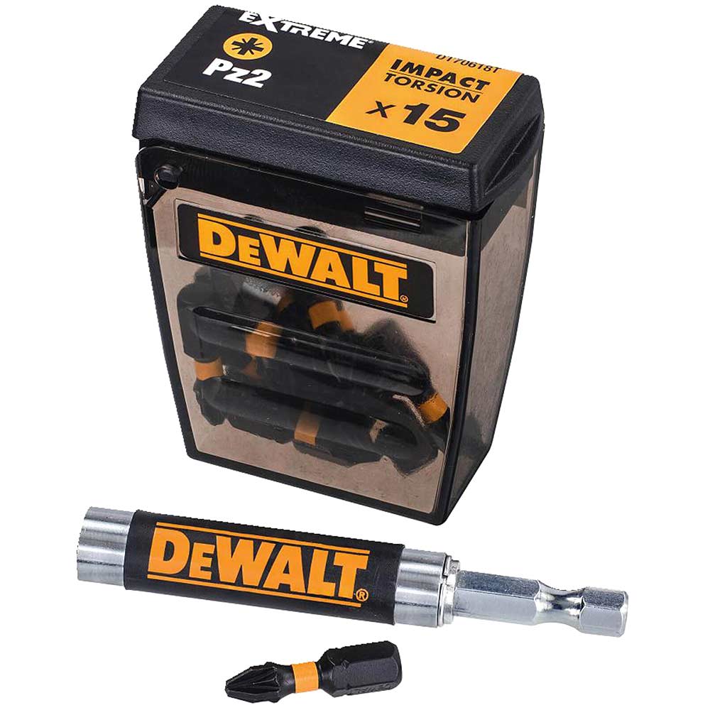 DEWALT DT70527T-QZ Extreme Impact Torsion Bits Box PZ2 x 25 mm Pack de 25