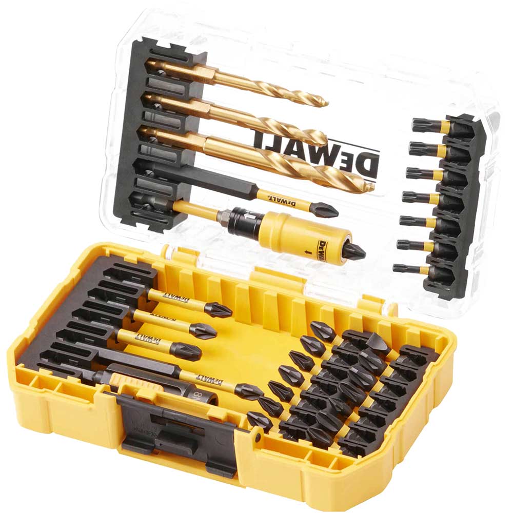 Image of DeWalt 32 Piece FlexTorq Impact Screwdriver and Drill Bit Set in ToughCase