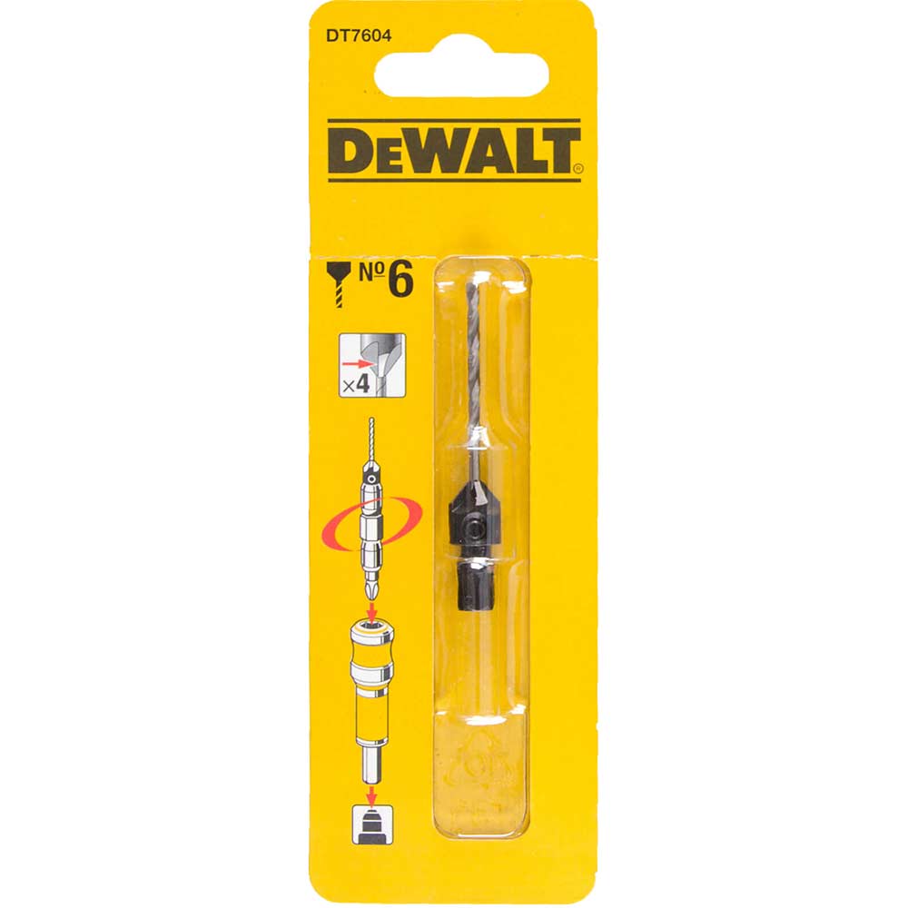 Image of DeWalt Pilot Drill and Countersink Size 6