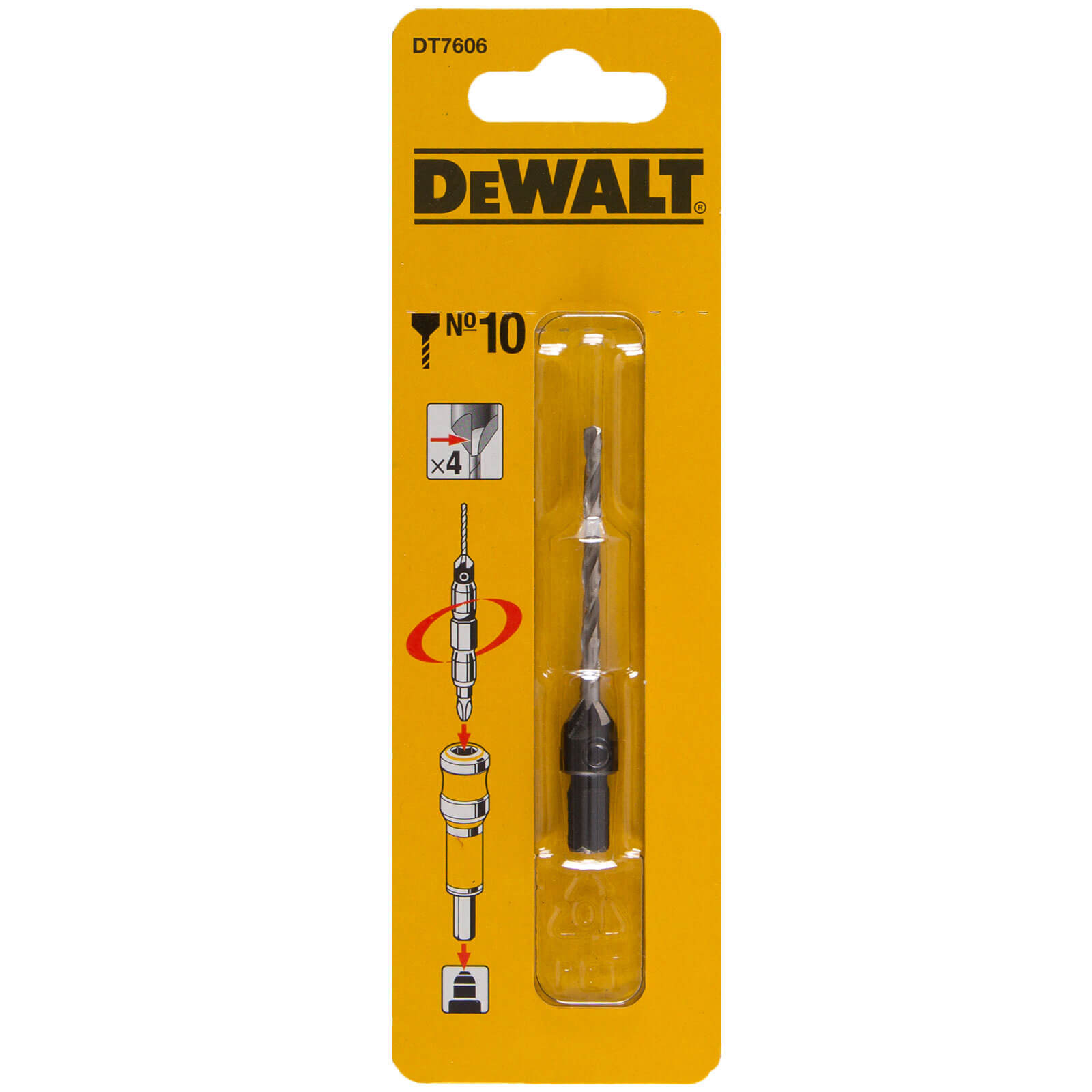 Image of DeWalt Pilot Drill and Countersink Size 10