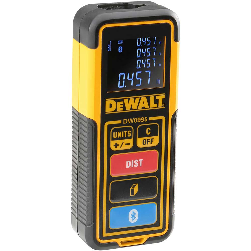 Image of DeWalt DW099S 30M Bluetooth Laser Distance Measurer 30m