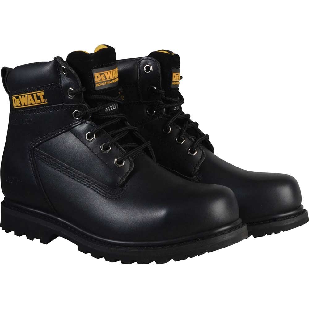 black dewalt work boots