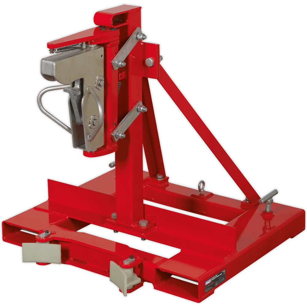 Sealey Forklift Mountable Gator Grip Drum Grab 400Kg