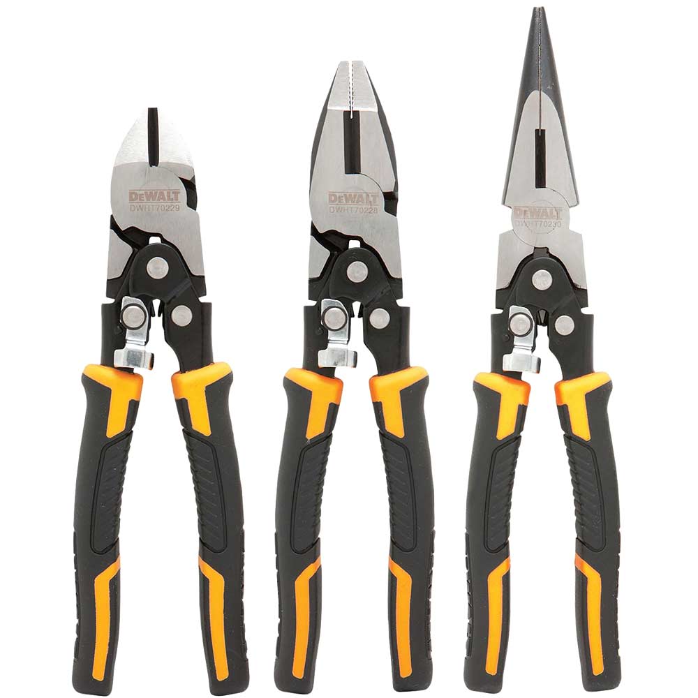 DeWalt 3 Piece Compound Action Plier Set