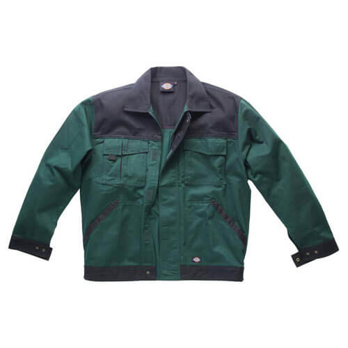 Image of Dickies Mens Industry 300 Two Tone Jacket Green / Black M