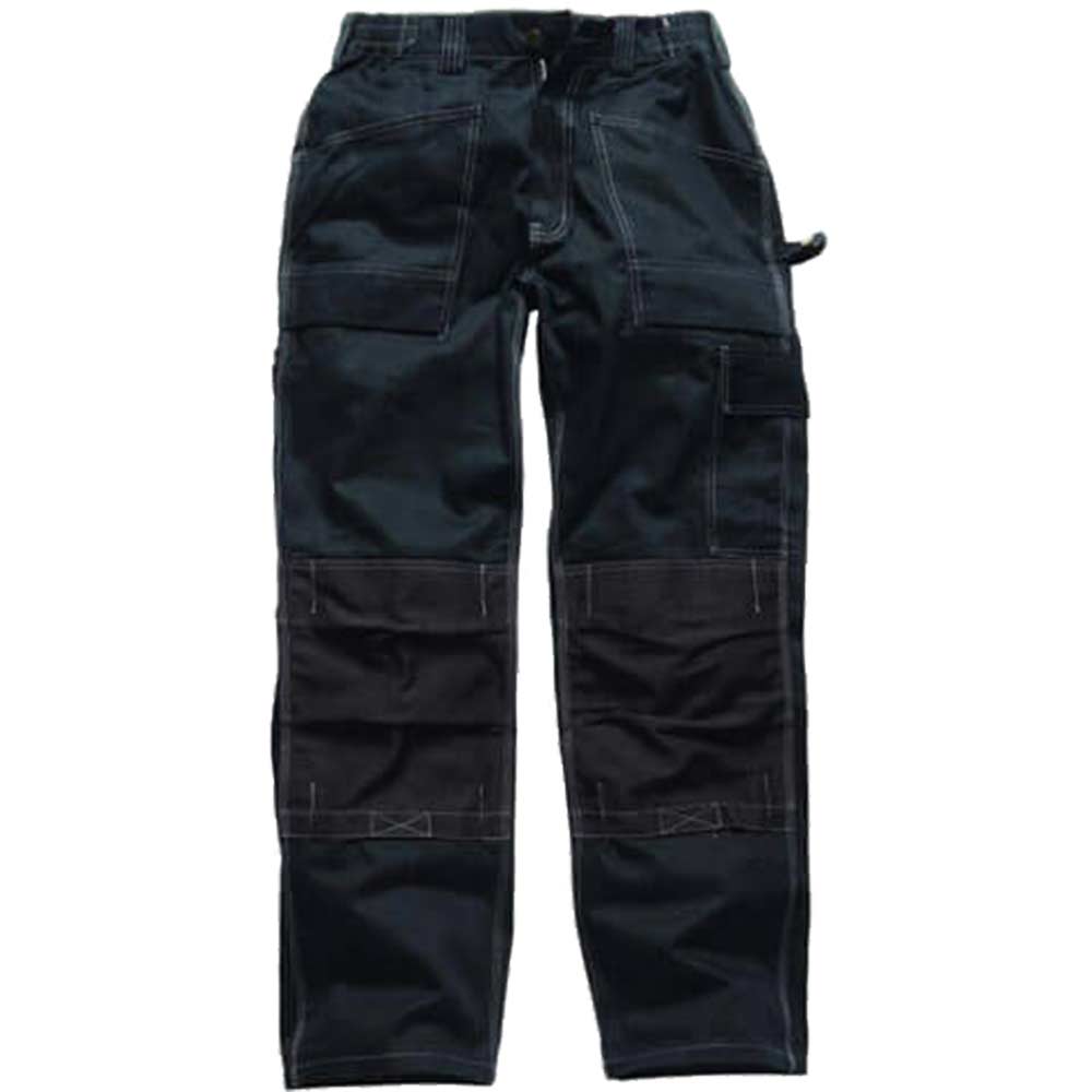 Dickies Mens Grafter Duo Tone 290 Trousers Black 40" 30