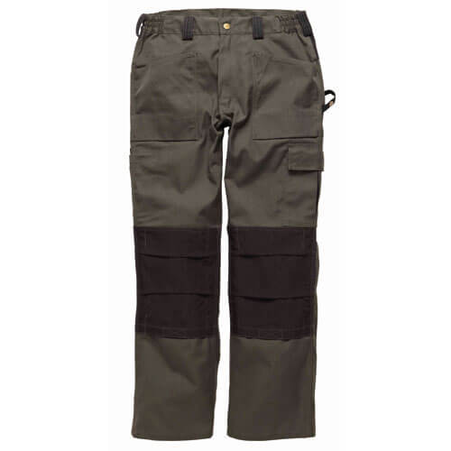 Image of Dickies Mens Grafter Duo Tone 290 Trousers Olive / Black 28" 32"