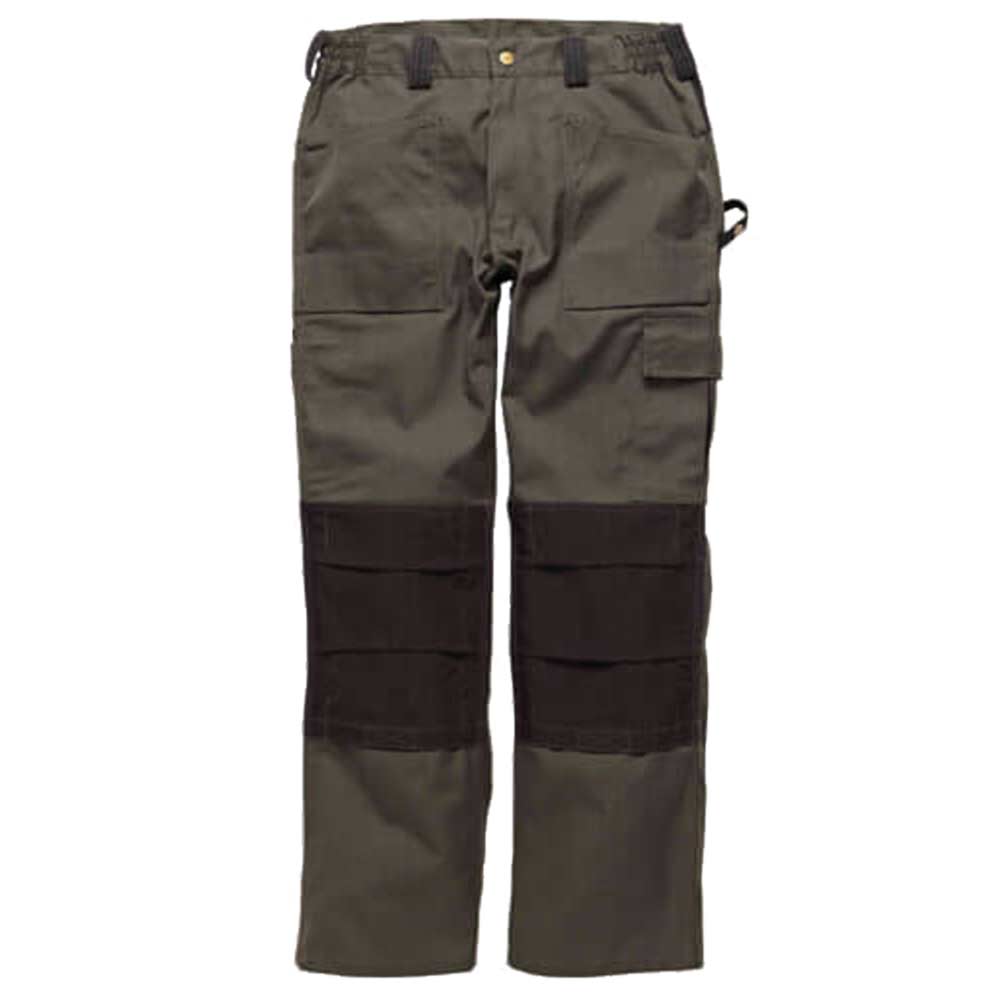 Image of Dickies Mens Grafter Duo Tone 290 Trousers Olive / Black 28" 32"