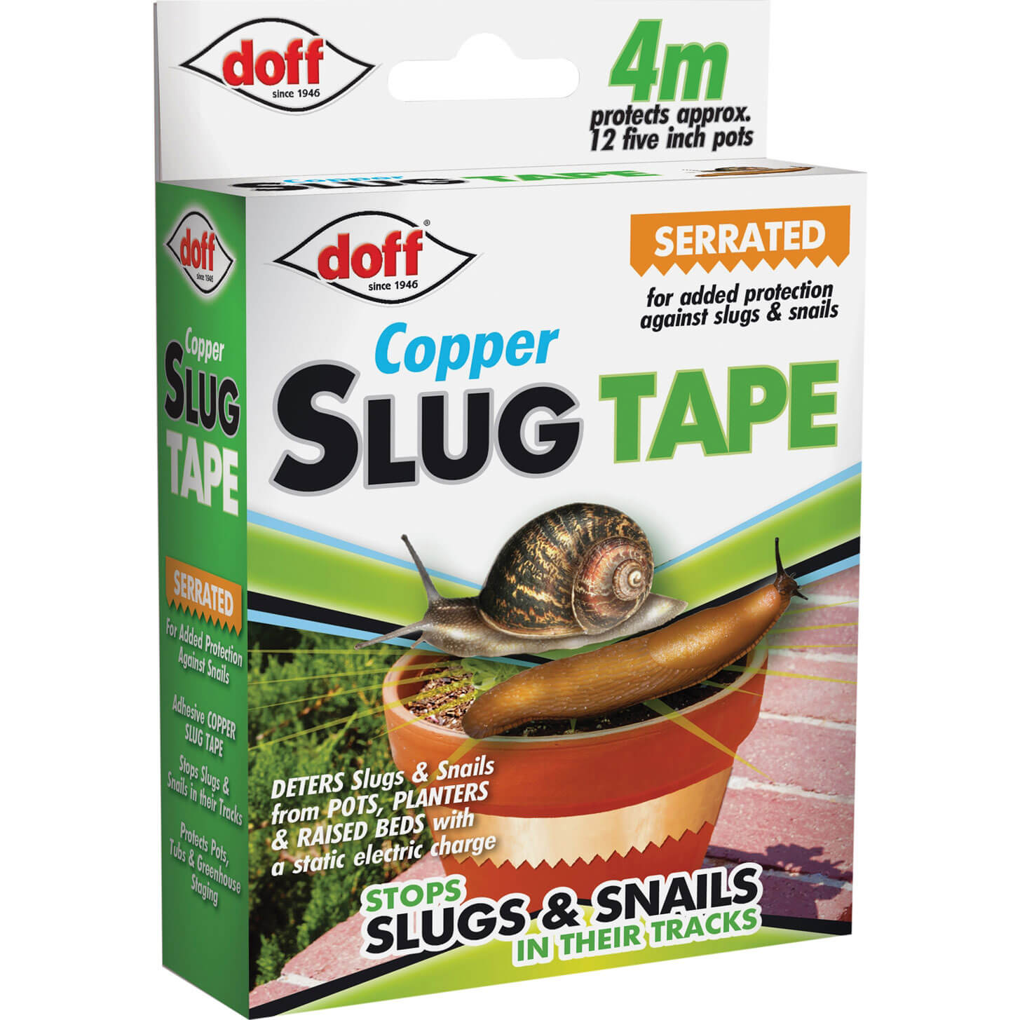 Image of Doff Adhesive Copper Slug and Snail Tape 4m