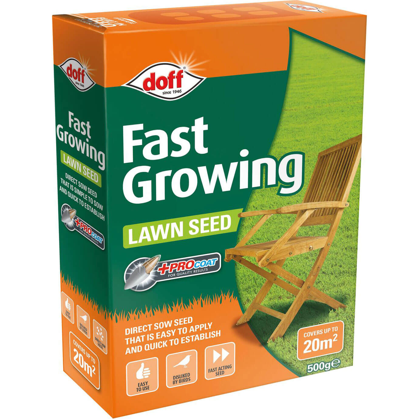 Image of Doff Fast Growing Lawn Seed 500g