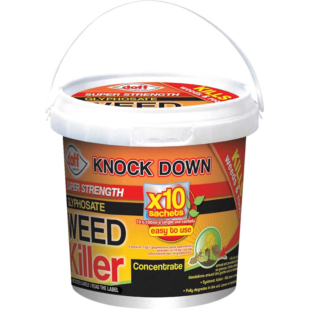 Doff Super Strength Glyphosate Weed Killer Concentrate Pack of 10