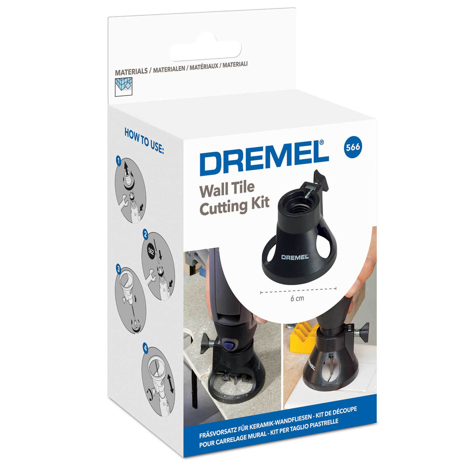 Image of Dremel 566 Rotary Multi Tool Ceramic Tile Cutting Kit
