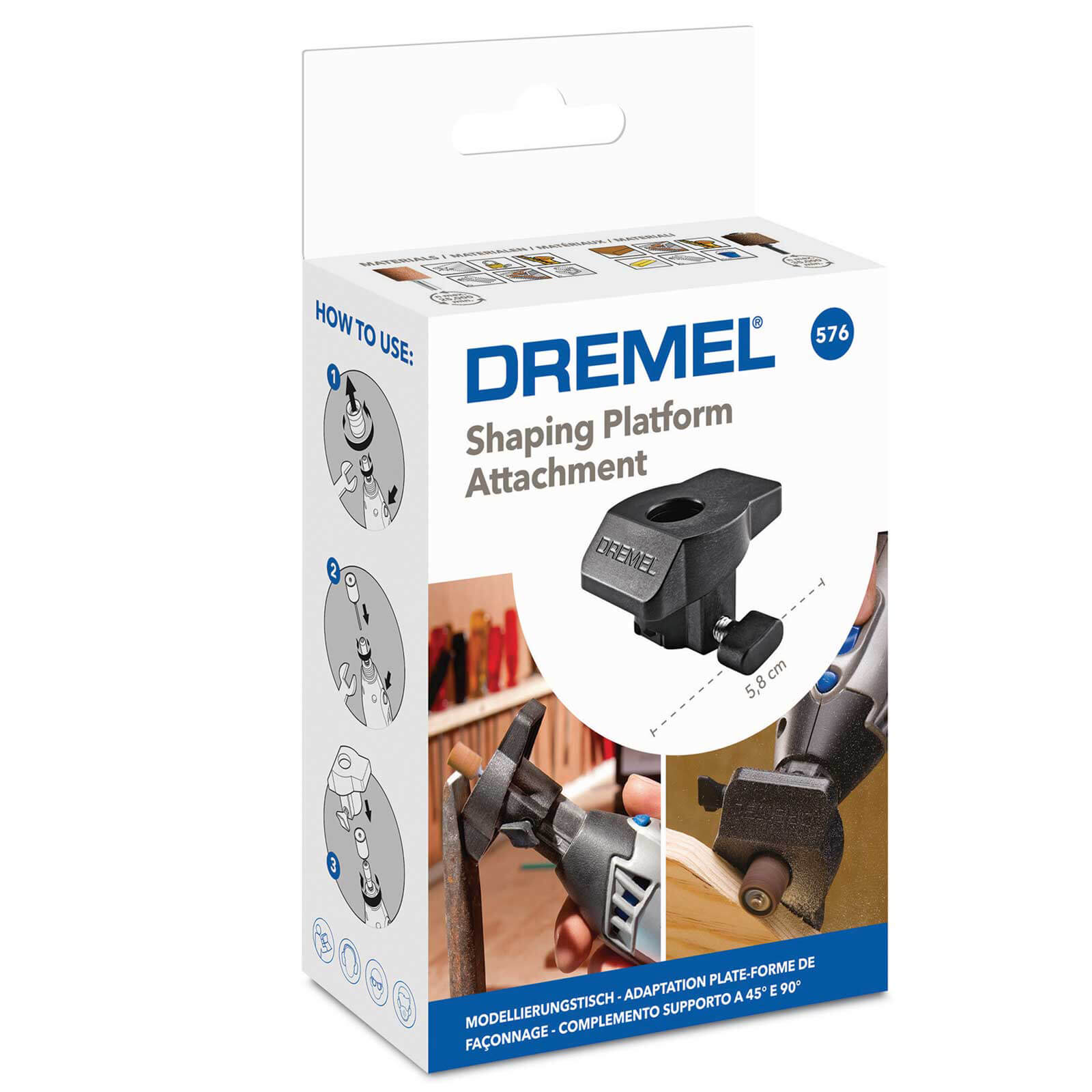 Image of Dremel 576 Rotary Multi Tool Shaping Platform Attachment Kit
