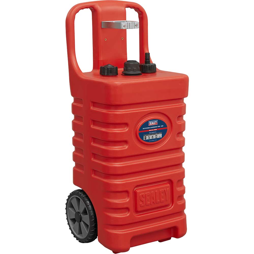 Sealey 55 Litre Mobile Dispensing Tank Red