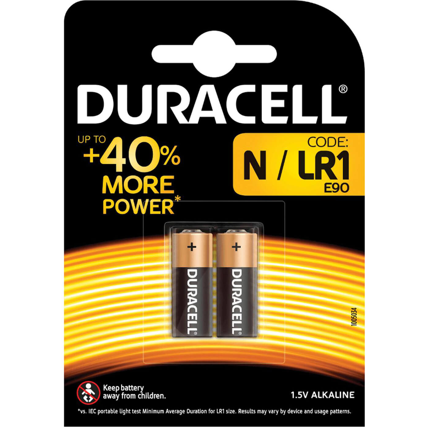 Image of Duracell LR1 Electronic Battery Pack of 2