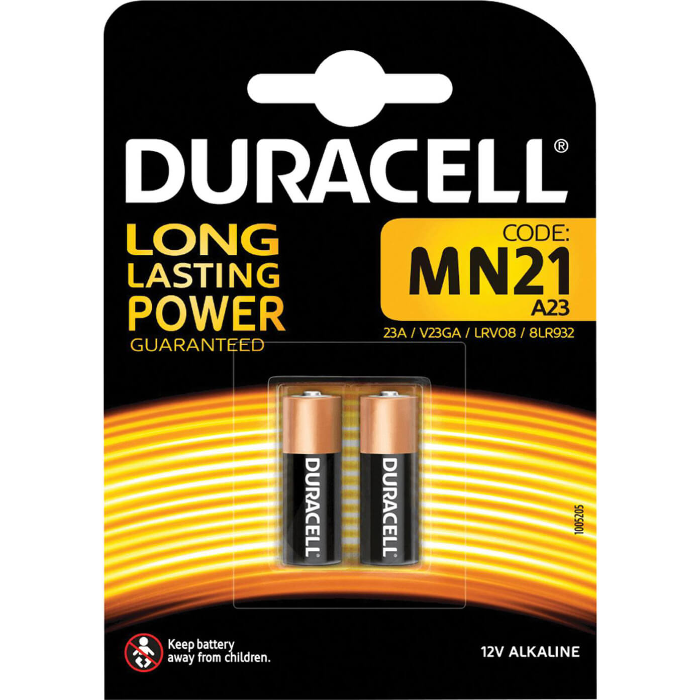 Image of Duracell MN21 A23 LRV08 Battery Pack of 2