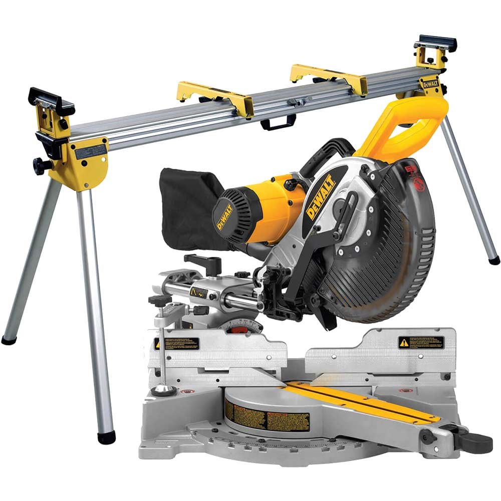 DW717 XPS Sliding Compound Mitre Saw and DE7023 | Saw Stands